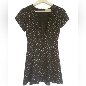 Revolve WYLDR Black Star Mini Twirl Dress Size Small